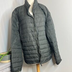 Men's Charcoal Puffer Jacket